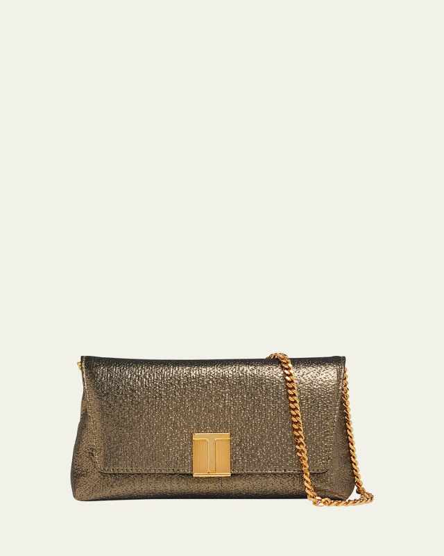 Nobile Mini Clutch Bag in Laminated Fabric